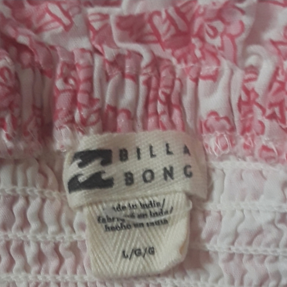 Billabong Pink Smocked Mini Skirt - Picture 6 of 6